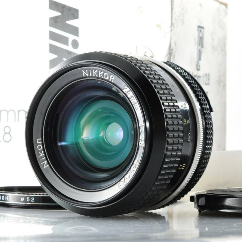 【ニコン】Nikon Ai Nikkor 24mm F2.8 レンズ 元箱付き #c476