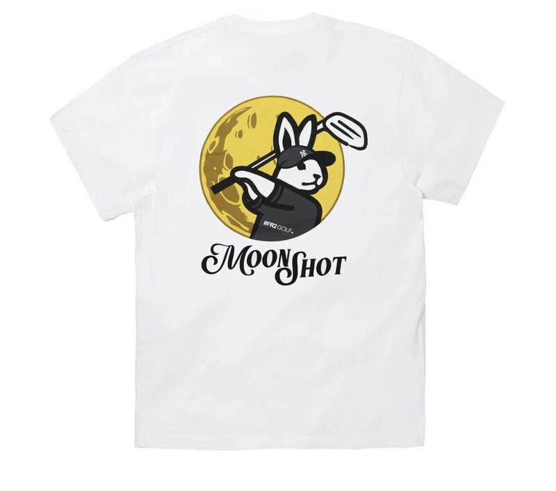 ■新品■沖縄■FR2 GOLF■MOONSHOT Rabbit T-shirt■Lサイズ■送料230円■ホワイト■白色■半袖■ムーンショットTシャツ■迅速発送■