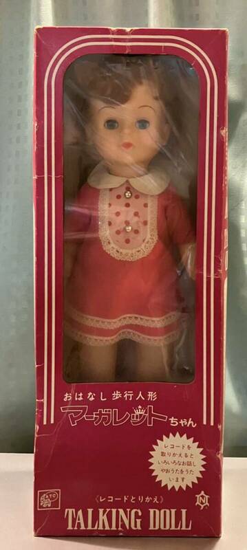『　おはなし 歩行人形 マーガレットちゃん　』　レコード3枚付 中嶋製作所 ヴィンテージ 昭和 フィギュア 