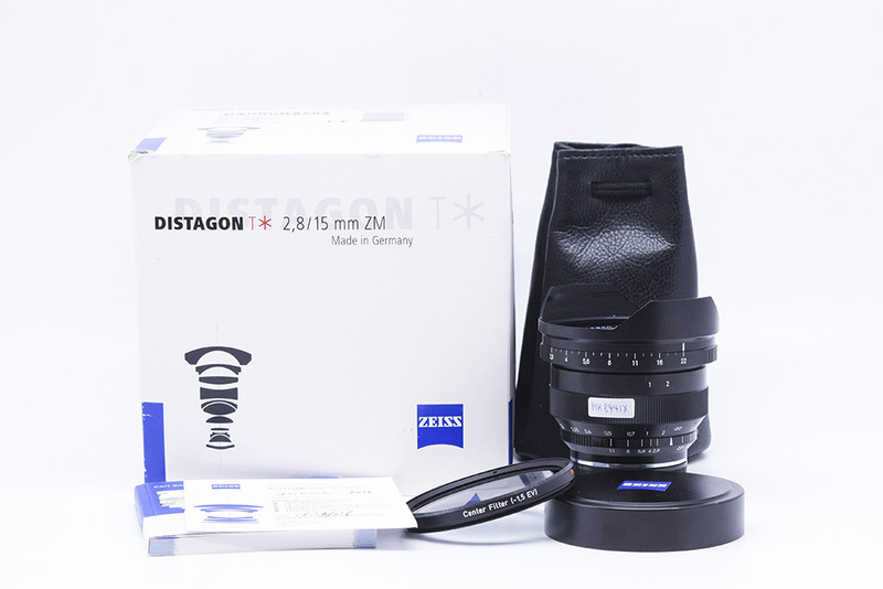 【美品】Carl Zeiss/カール・ツァイス Distagon/ディスタゴン T* 15mm F2.8 ZM レンズ NDフィルター付き