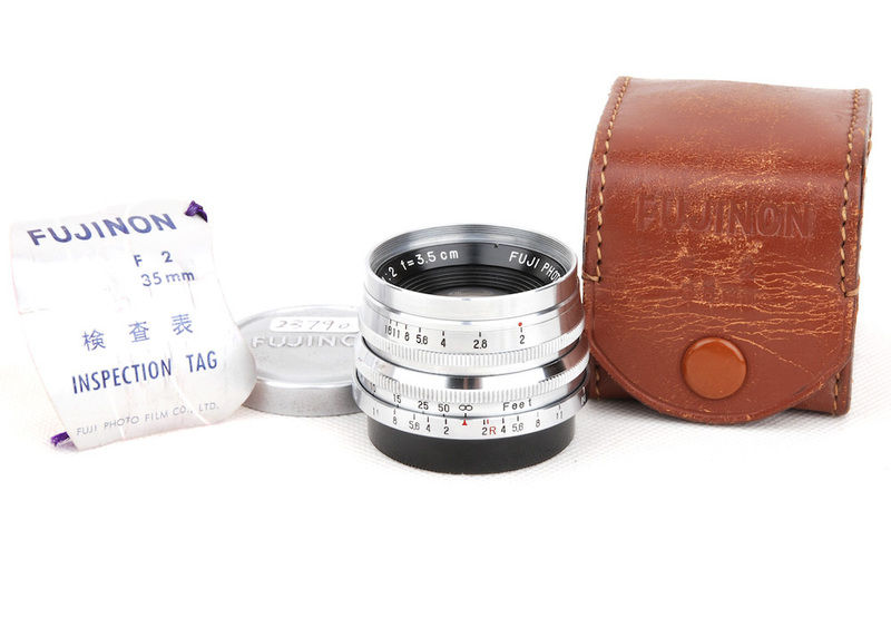 【珍品】フジノン/FUJINON 35mm f2 LTM 3.5CM LEICA L39マウント シルバー レンズ