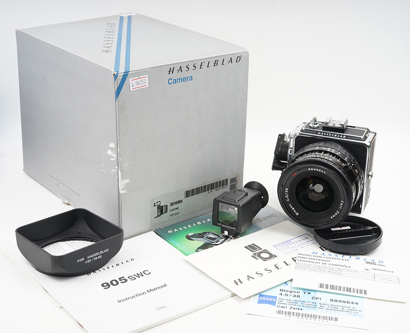 【値下げ】hasselblad/ハッセル 905swc biogon 38mm f4.5 CFi レンズ 箱付き