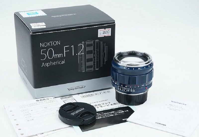 【日本銀座松屋150周年限定】Voigtlander/フォクトレンダー nokton 50ｍｍｆ1.2 VM Leica M口マウント　ブルー塗装#35012