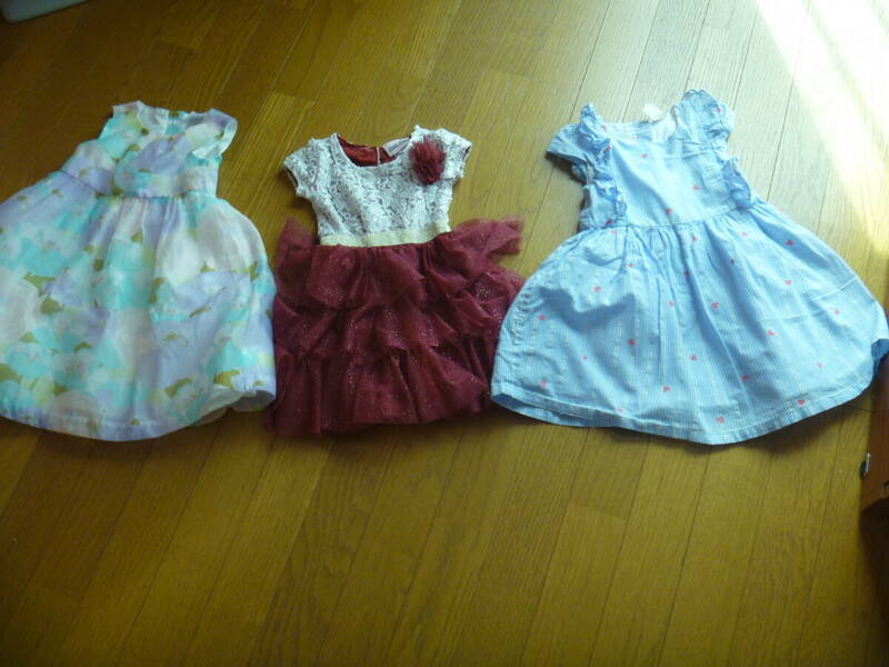 GIRLS 2歳用3枚のドレス 646