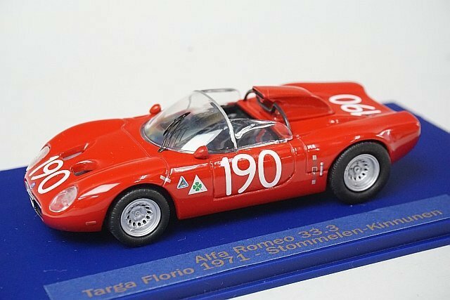 M4 1/43 ALFA ROMEO アルファロメオ 33.2 Fleron Targa Florio 1967 #190 ※台座違い 54147
