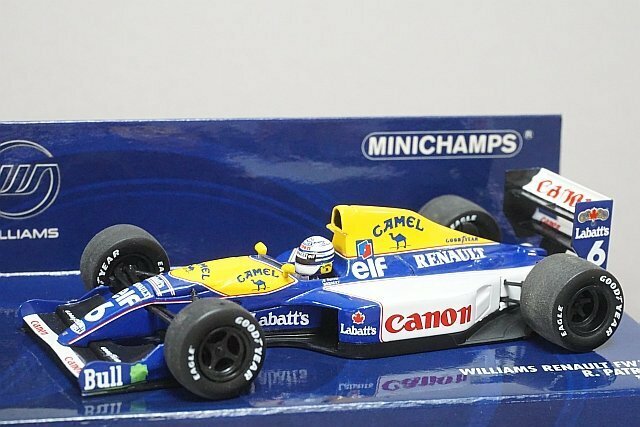 ミニチャンプス PMA 1/43 ウィリアムズ ルノー FW14 #6 リカルド・パトレーゼ 1991 #6 キャメル仕様 400910006