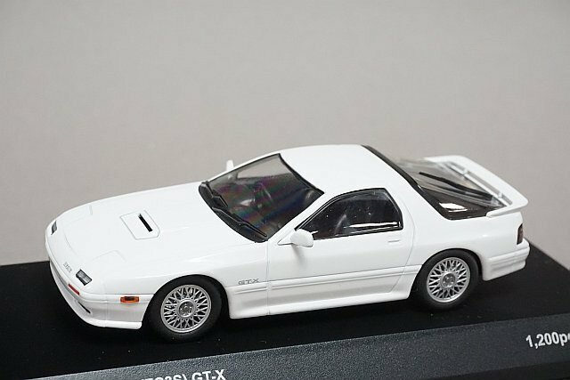 KYOSHO 京商 1/43 Mazda マツダ サバンナ RX-7 (FC3S) GT-X 1990 クリスタルホワイト ※パーツ破損有り 03301W