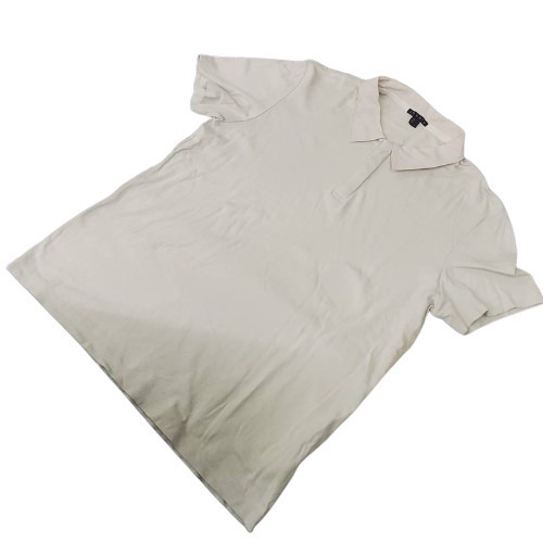 #82 THEORY セオリー ポロシャツ サイズ L 胸囲 105 綿 100％ サンド ベージュ色 メンズ アパレル ファッション シャツ トップス