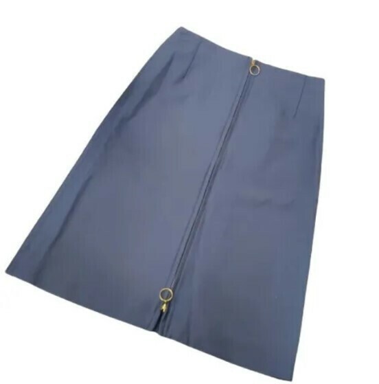 #57 UMA ESTNATION ユマエストネーション スカート サイズ42 総丈 約66cm 日本製 青 BLU レディースファッション ひざ丈 ウィメンズ 女性用
