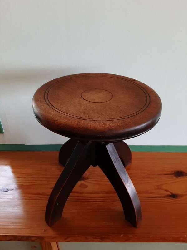 木製 丸椅子 スツール チェア 昭和レトロ 古家具 古道具 古民具 アンティーク ビンテージ 年代物