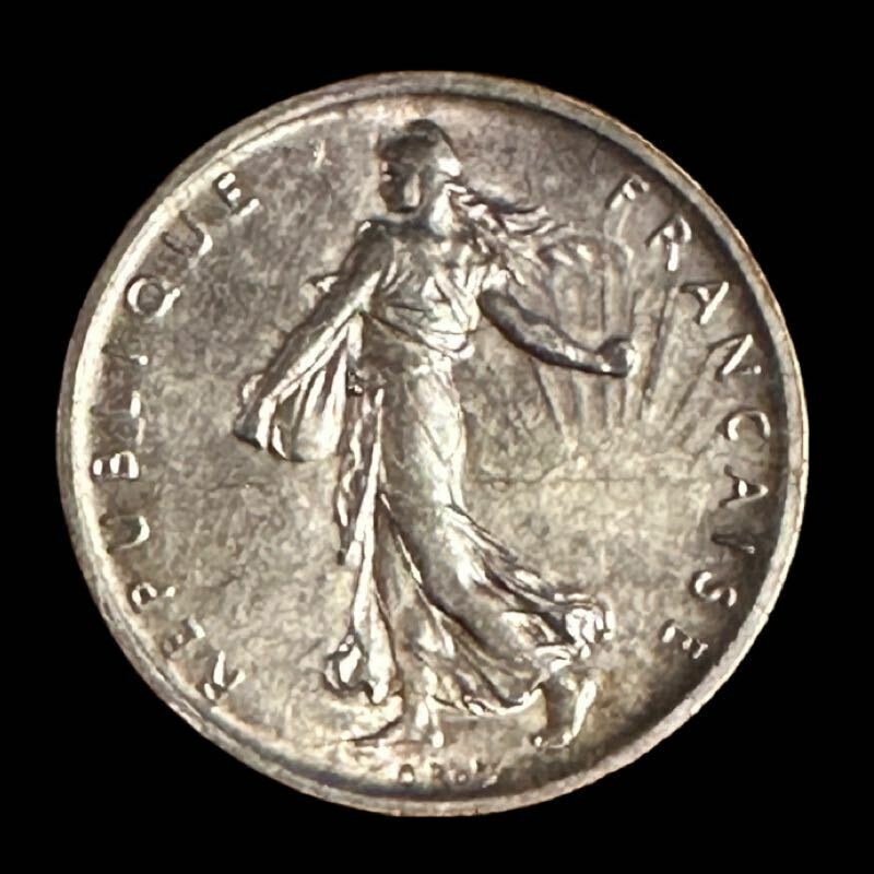 フランス 5フラン 1960年 銀貨 種を蒔く人 5フラン銀貨 古銭 硬貨 外国コイン 外国古銭 12g