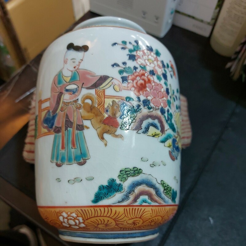 中国 陶器 中国 花瓶 壷古物 傷 汚れあり 大きな壊れはなし 時代物 アンティーク レアもの 現状の売り