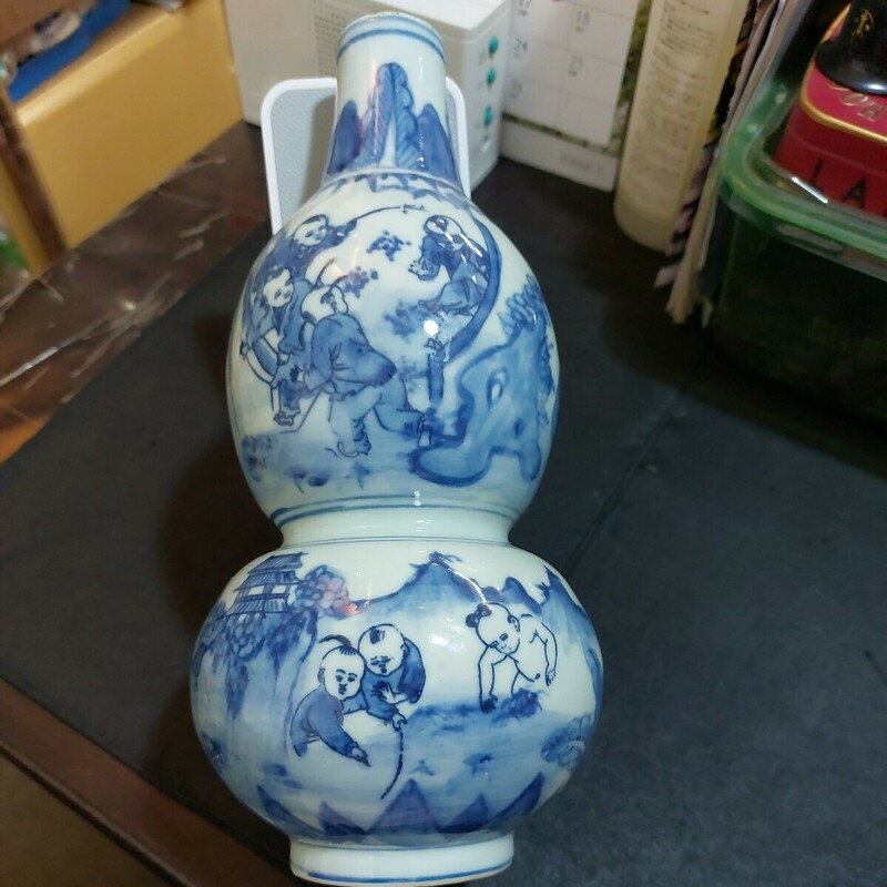 中国 陶器 花瓶 壺 古物 傷 汚れあり 大きなこわれはなし 現状の売り レアもの レトロ