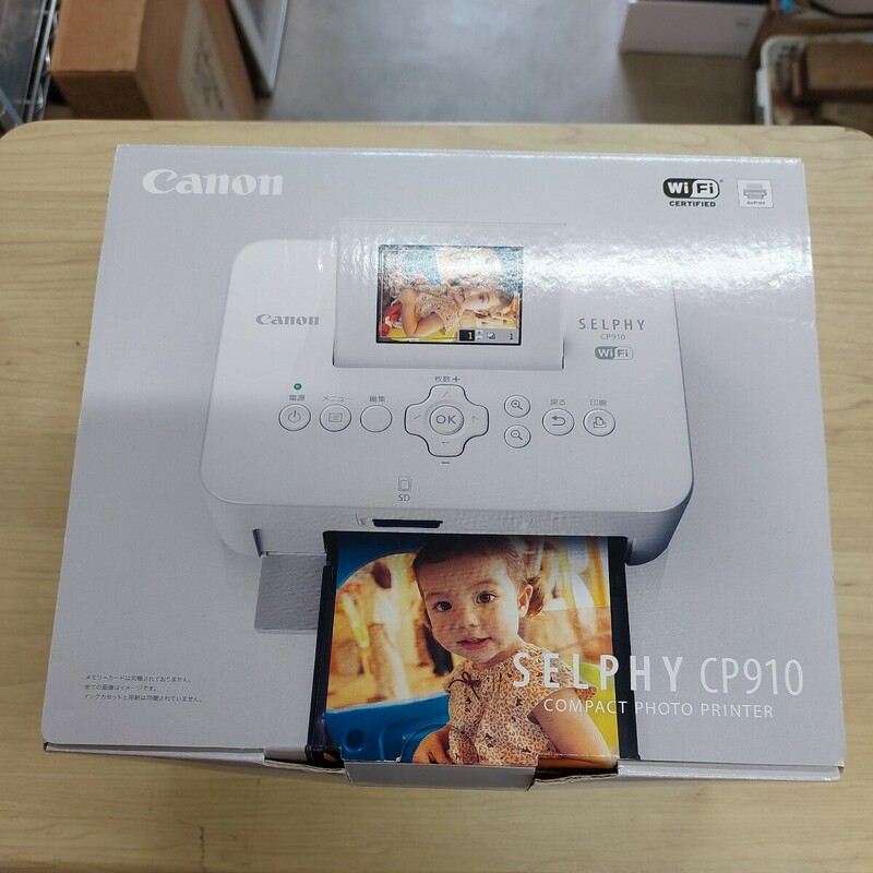 Canon SELPHY　CP910 キャノン プリンター ホワイト フォトプリンター 未使用 保管品 箱に傷 汚れあり 現状の売り