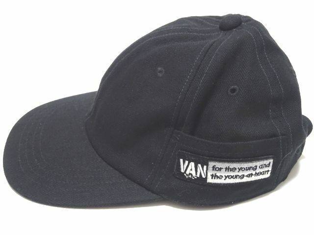 VAN JAC 90s vintage original BASEBALL CAP / ヴァンヂャケット 6パネル キャップ 帽子 レザーベルト サイド刺繍 日本製 メンズ 当時物
