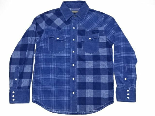 AYUITE WESTERN CHECK SHIRT3 size / アユイテ ウエスタン チェックシャツ コンチョボタン メンズ 定価27500円