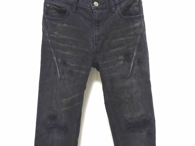 NUMBER(N)INE ｘ STUDIOUS DENIM PANTS 1 size / ナンバーナイン ステュディオス グランジデニム ブラック メンズ