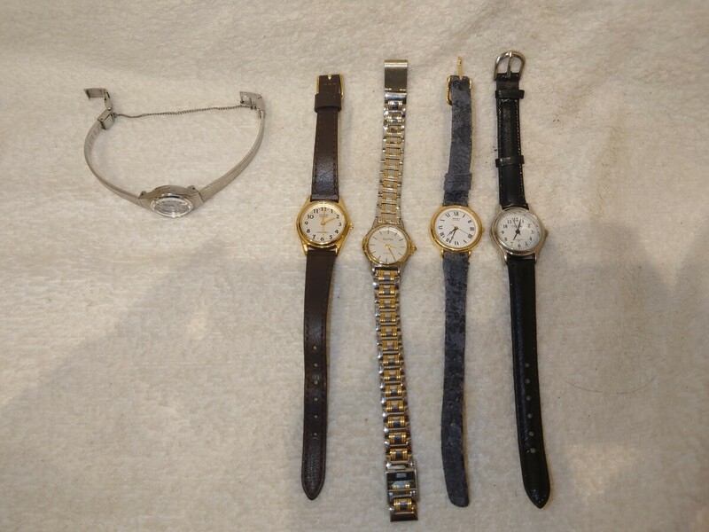 動作未確認 レディース 腕時計 5本セット SEIKO CASIO など 時計 ファッション小物 セイコー カシオ クオーツ