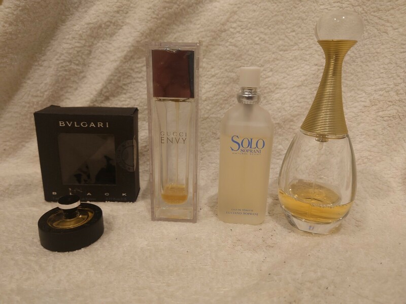 香水 4種セット GUCCI J'adore SOLO SOPRANI BVLGARI グッチ ジャドール ブルガリ ファッション小物 パルファム 