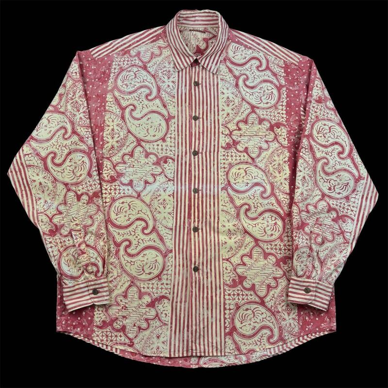 90s Boneville Sportswear Company Crazy Pattern Shirt 90年代 ボネヴィル クレイジーパターン シャツ archive アーカイブ Massimo Osti