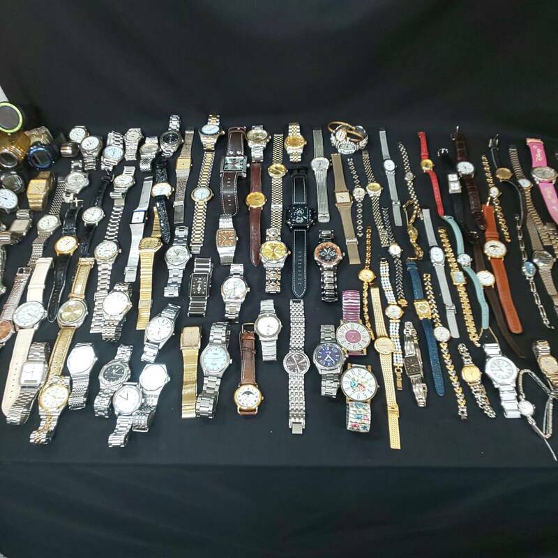 ◎在庫一掃セール◎腕時計まとめて１００本 SEIKO CITIZEN CASIO ALBA ELGIN GUCCI TECHNOS 他 中古現状 即発送 