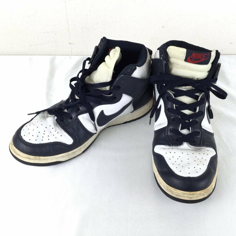 1205 NIKE ナイキ DUNK HIGH LE USA2000 ネイビー/ホワイト 27.5cm US9.5 UK8.5 EUR43 スニーカー メンズ