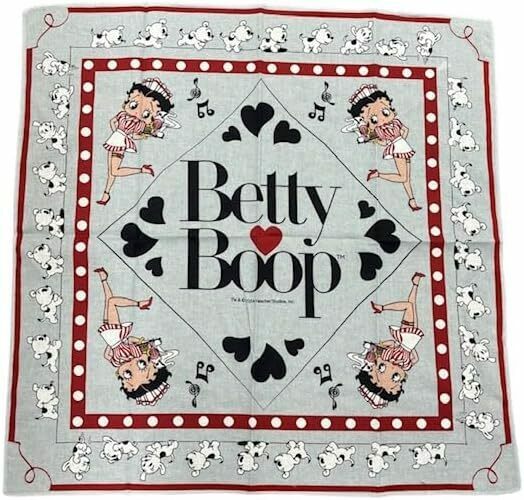 BANDANA BETTY BOOP GREY バンダナ ベティーブープ グレー