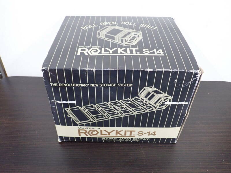 未使用保管品 ROLYKIT S-14 ローリーキット 道具箱 工具箱 ロールアップケース 部品 小物入れ 赤 激安１円スタート