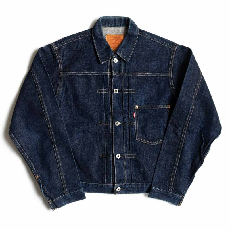 【美品/濃紺】 LEVI'S 【 506XX ビッグE デニムジャケット 】38 ファースト 1ST 日本製 インディゴ 2405095