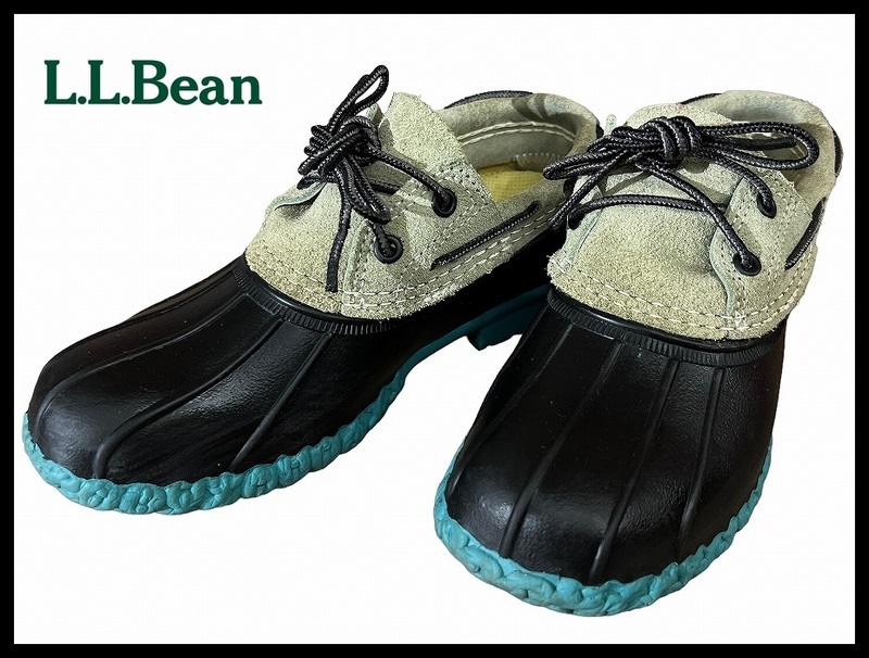 G② ■ 希少 USA製 L.L.Bean エルエルビーン 505708 Kid's キッズ Bean Boots ローカット ビーン ブーツ シューズ 4M 23.0cm