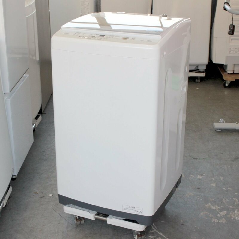 T049) アクア AQW-V7M 2022年製 7.0kg 3Dパワフル洗浄 高濃度クリーン浸透RX 全自動縦型洗濯機 AQUA 7kg 単身 ファミリー