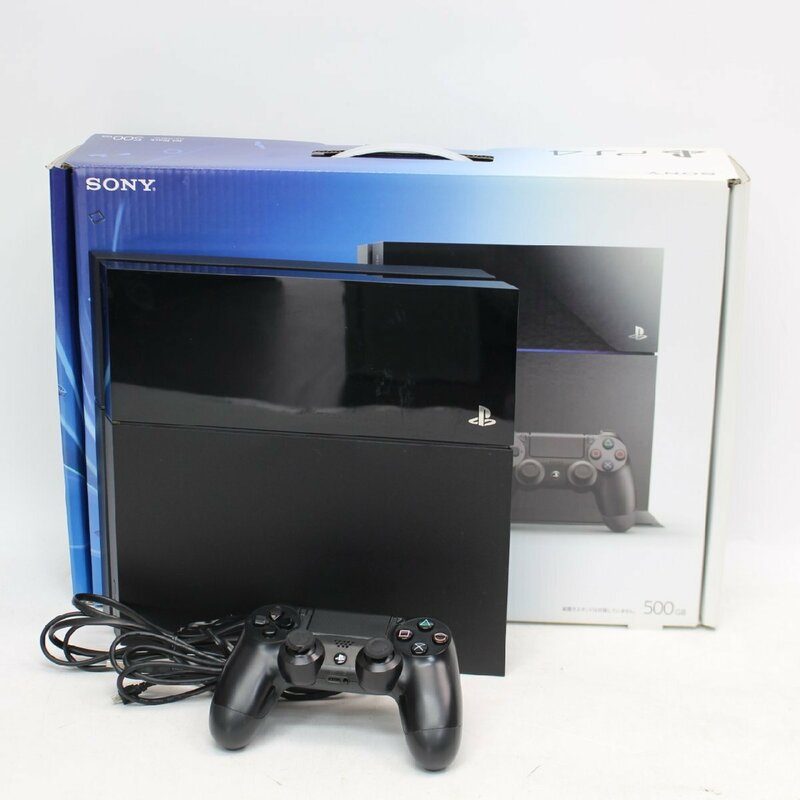 419)【1円スタート♪】SONY ソニー Playstation4 PS4 プレイステーション4 CUH-1100A 500GB ジェットブラック