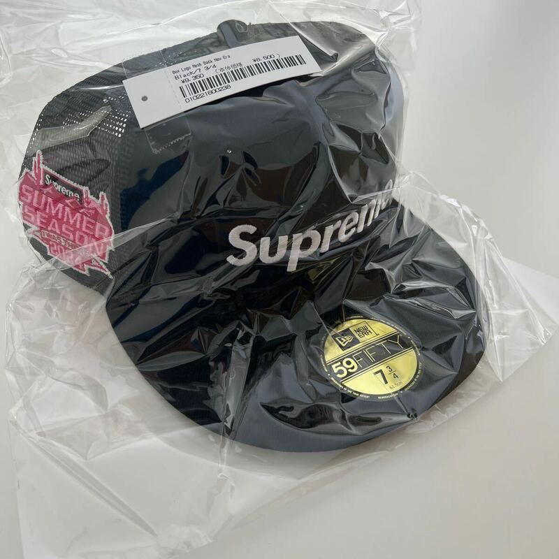 新品未使用 24ss 7 3/4 Supreme Box Logo Mesh back New Era black シュプリーム ボックス ロゴ キャップ cap 