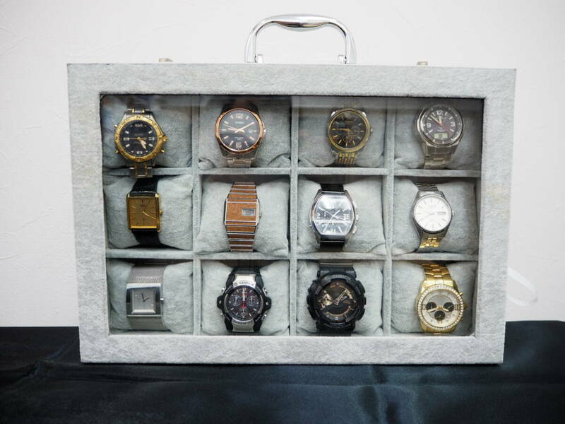 メンズ 腕時計 おまとめ 12点セット セイコー/SEIKO シチズン/CITIZEN カシオ/CASIO ジーショック/G-SHOCK DKNY 時計 ケース付き 72882