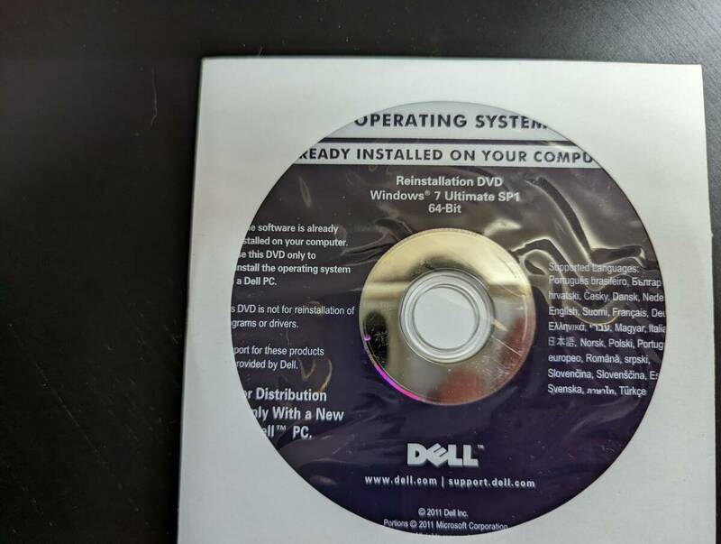 DELL Win 7 Ultimate 64Bit インストール DVD Windows 7 初期化 リカバリ用 メディア ディスク (1285-64)