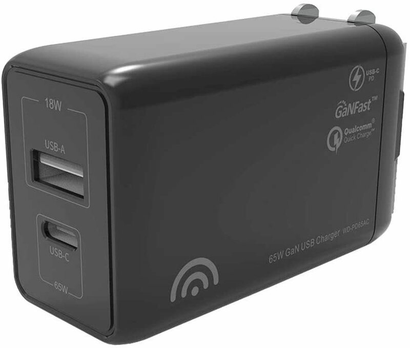 [Wiredix] 急速充電器 PD 充電器 65w ガリウム 小型 USB-C GaN QC3.0 充電器 Macbook Nintendo Switch iPhone ノートPC (4145-00)