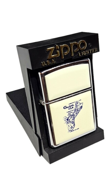 22266 zippo/ジッポ/オイルライター/グアム/喫煙具/レトロ/喫煙グッズ/年代物/当時物/ライター/点火用/着火器/刻印/煙草