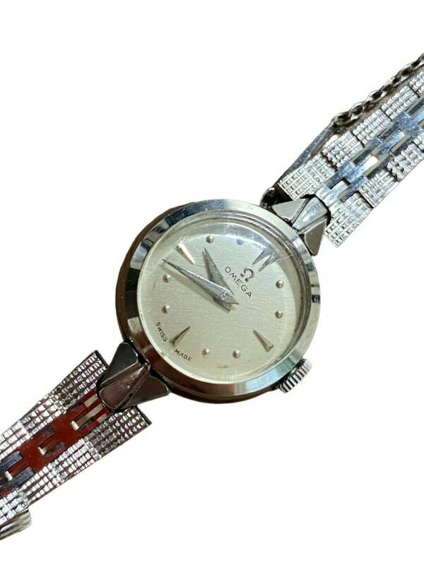 22444 オメが OMEGA 手巻き 2針 アンティーク レトロ ヴィンテージ レディース ブレスウォッチ 腕時計 時計 ジャンク