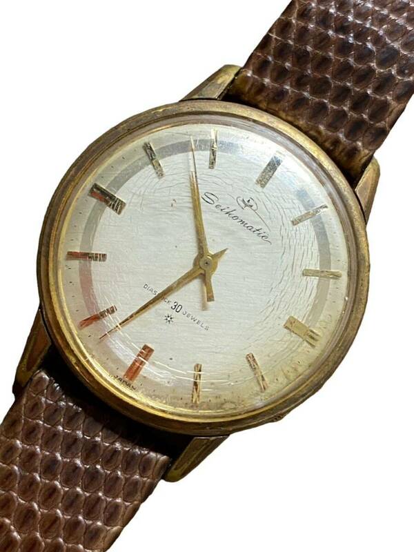 22318 SEIKO matic 30石　J14074DE　セイコー　腕時計　アンティーク ヴィンテージ レトロ 腕時計 稼動 当時物 ジャンク