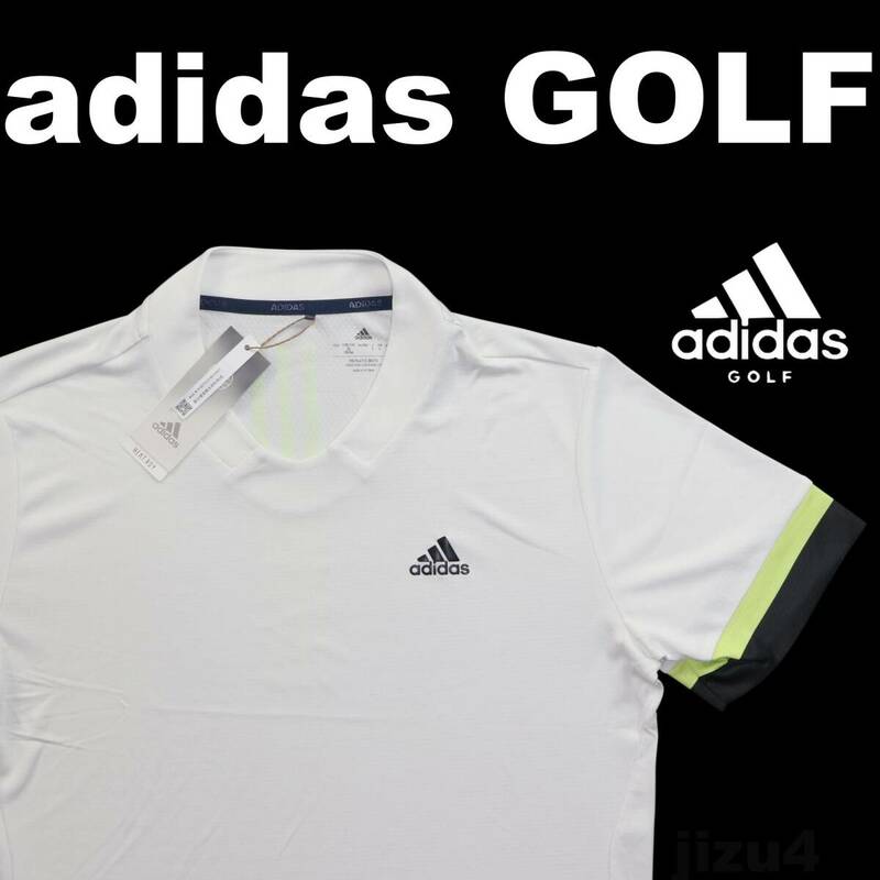 ■【L】定価8,990円 アディダス GOLF HEAT.RDY 半袖シャツ白■