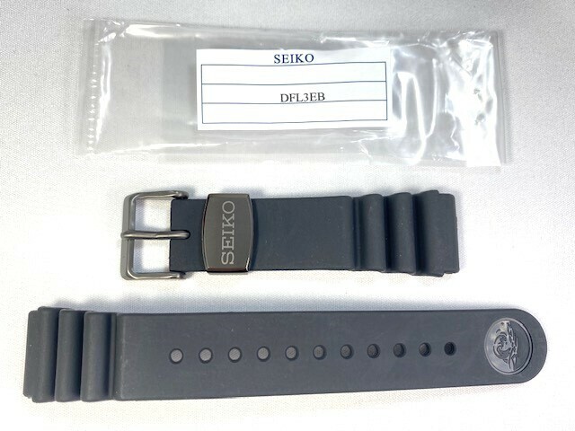 DFL3EB SEIKO プロスペックス ダイバー 22mm 純正ウレタンバンド ブラック SBDD003/5D22-0AB0他用 ネコポス送料無料