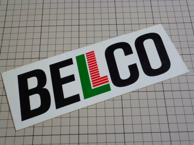 希少 正規品 BELLCO ステッカー 当時物 です(172×117mm) ビンテージ ベルコ