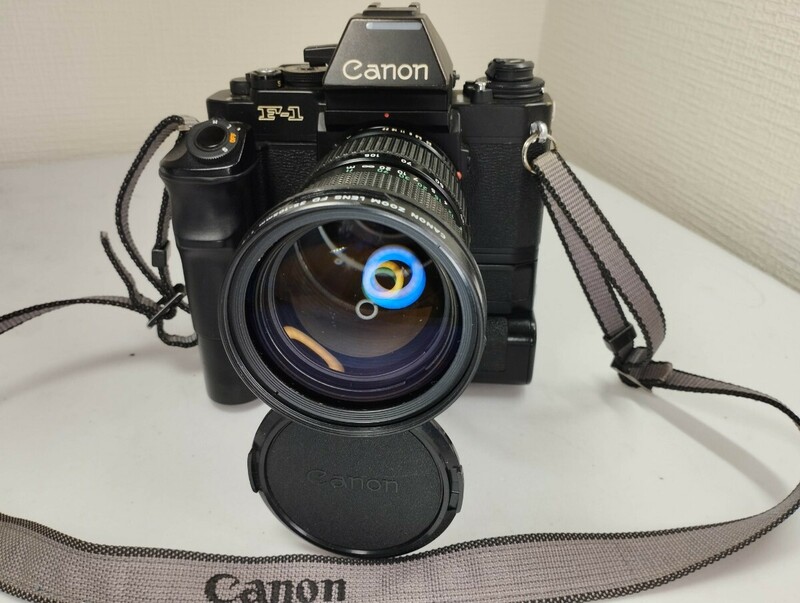 【リサイクル】 Canon F-1 フィルムカメラ 一眼レフカメラ FD レンズ付き 1円スタート売り切りジャンク品 昭和レトロビンテージフィルム