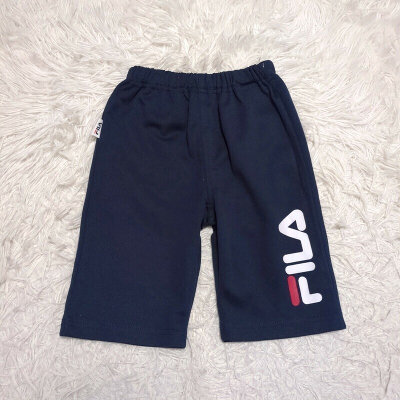 【送料無料】FILA　フィラ　ハーフパンツ　半ズボン　95cm　ロゴ　ネイビー　キッズ　子供服