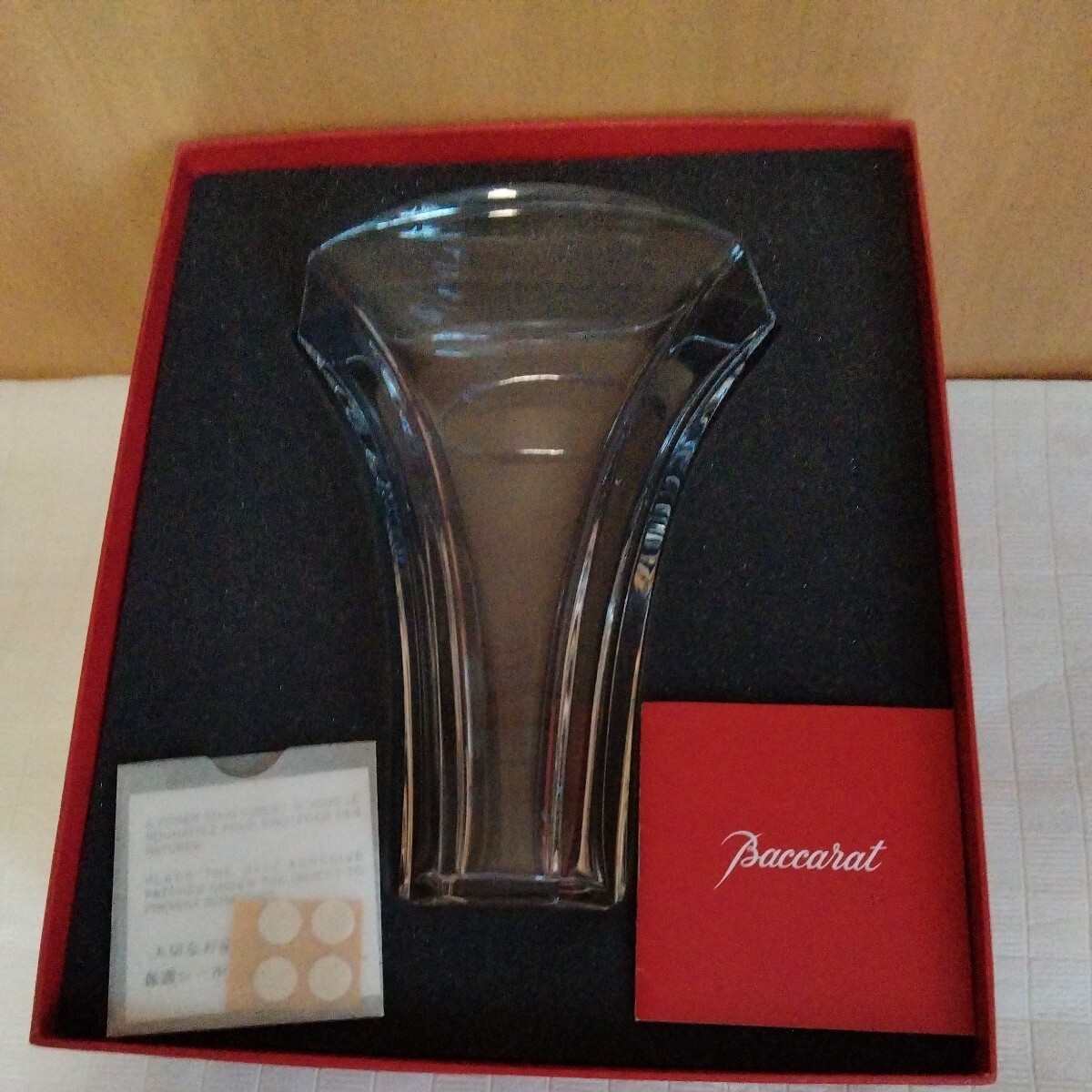 Baccarat　バカラ　フラワーベース　ギンコ　※訳有り