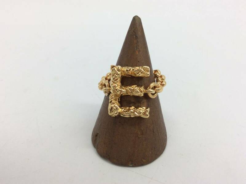 #1250 Chlo/クロエ リング 指輪 E アルファベット ブランド 52 金色 ゴールド アクセサリー 小物