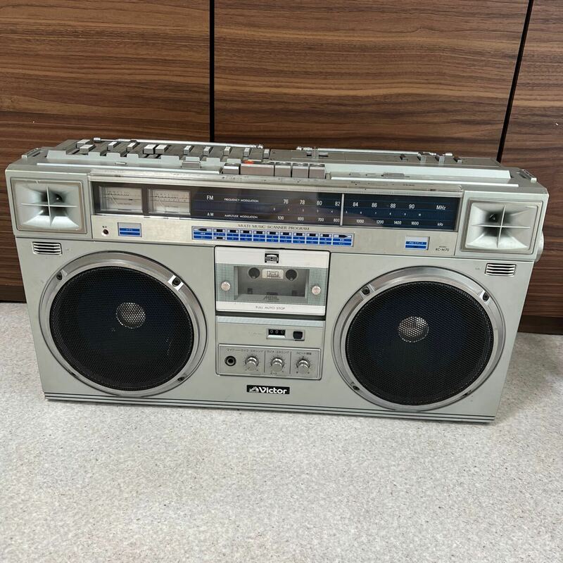 ビクター Victor ステレオラジオカセットレコーダー RC-M70 大型ラジカセ FM/AM カセットデッキ ジャンク