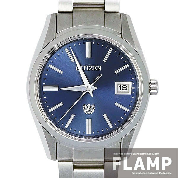 CITIZEN シチズン The CITIZEN ザ・シチズン A060-T026907 エコドライブ ネイビー メンズ 腕時計【中古】