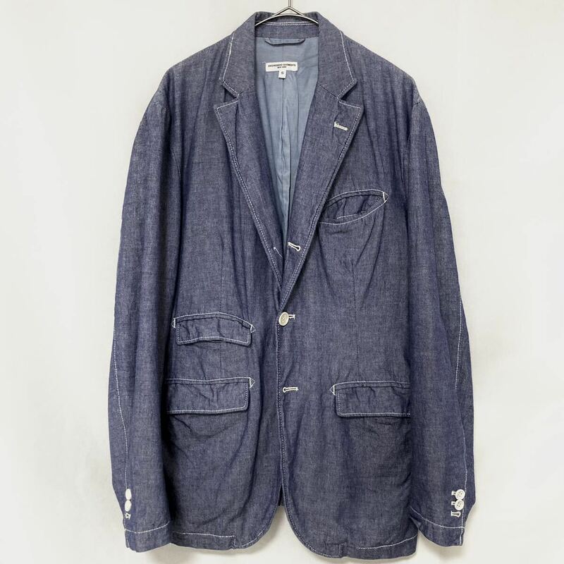 ★Engineered Garments エンジニアードガーメンツ S ANDOVER JACKET ブルー アンドーバージャケット アメリカ製 MADE IN USA ネペンテス