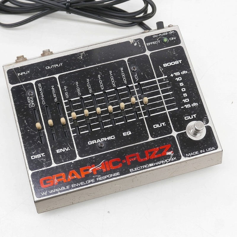 期間限定セール FUZZ ファズ ELECTRO HARMONIX FUZZ GRAPHIC FUZZ ビンテージ エフェクター イコライザ ファズペダル 1980年代